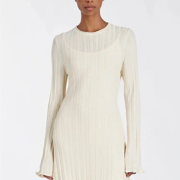 DISSH | Dresses | Dissh Cream Long Sleeve Dress | Poshmark